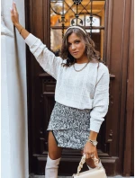 Dámský oversize svetr SKYLARK ecru FashionStreet MY2136