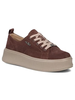 Kožené polobotky na platformě bílé model 22078985 - FILIPPO