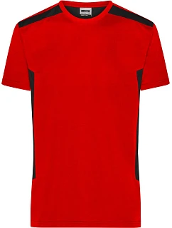Daiber JN 1824 Pánské pracovní tričko - Strong 02.1824 red/black