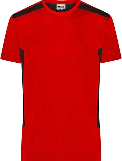 JN 1824 Pánské pracovní tričko Strong model 22532853 red/black - Daiber