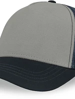 Atlantis Headwear Rapper Canvas-S 5 panelová Trucker kšiltovka 33.0234 grey/navy