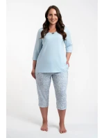 Italská móda Salli r.3/4 sp.3/4 barva:modrá/tisk Italská móda Salli r.3/4 sp.3/4 barva:modrá/tisk