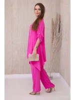 Sada halenky + kalhot s přívěskem fuchsie Sada halenky + kalhot s přívěskem fuchsie