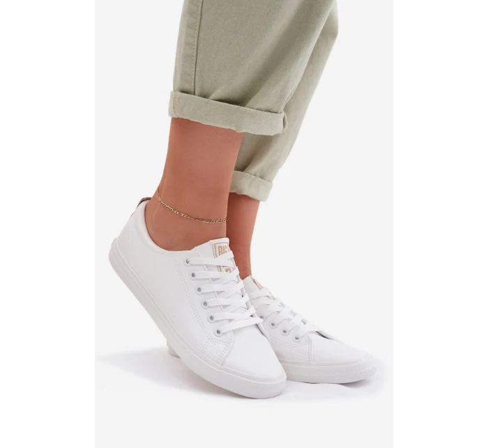 Dámské tenisky z eko kůže Big Star model 22009843 Bílé - Big Star Shoes