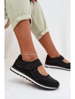 Sportovní dámské polobotky na suchý zip Černé model 22026554 - EVENTO