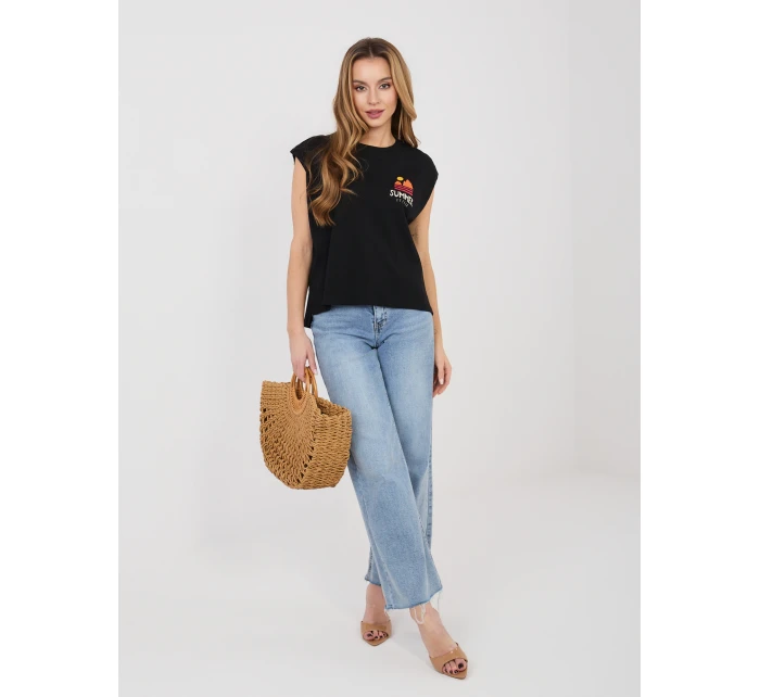 T shirt model 22027632 czarny - FPrice