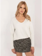 Bluzka DHJ BZ model 20609057 ecru - FPrice Bluzka DHJ BZ model 20609057 ecru - FPrice