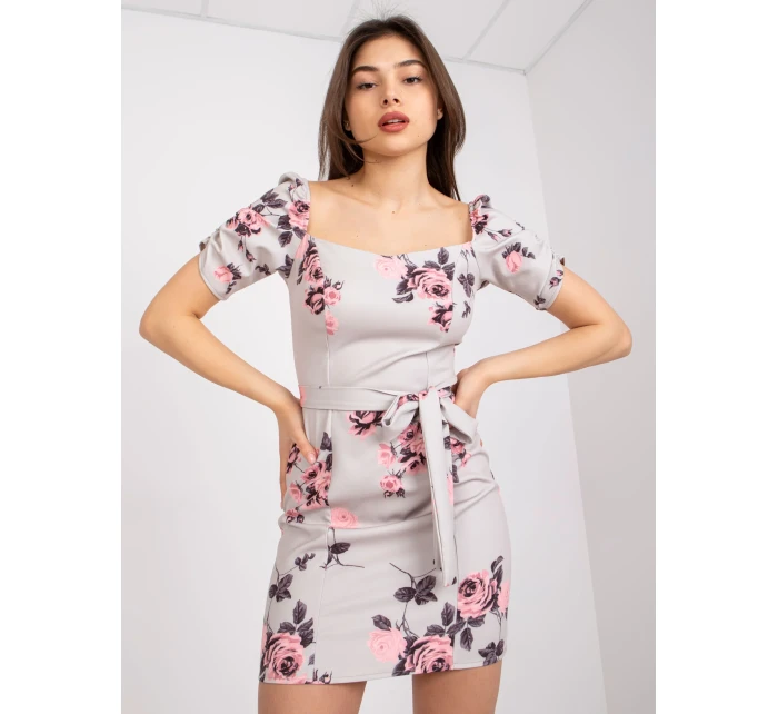 Dámské šaty-LK-SK-508641.29-béžová Dámské šaty-LK-SK-508641.29-béžová