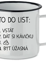 TO DO LIST: BÝT ÚŽASNÁ - bílý plecháček 350 ml