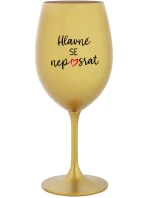SE  zlatá sklenice na víno 350 ml model 21860821 - Giftela