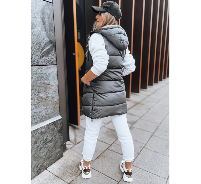 Tmavě šedá oboustranná dámská vesta ONADE FashionStreet TY3725