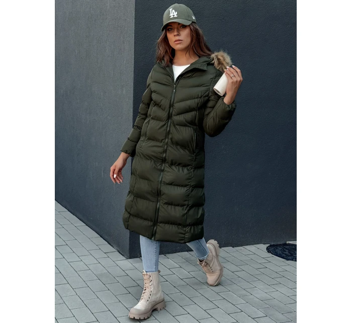 Dámský zimní kabát zelený Dstreet model 21978769 - FashionStreet