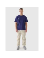 Oversize hladké unisex tričko 4F 4FRAW24TTSHU2672-31S