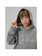 Chlapecká mikina s kapucí volná model 22135680 dětské - 4F