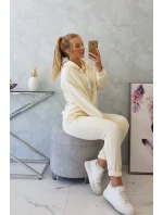 Tepláková souprava s kapucí ecru Tepláková souprava s kapucí ecru