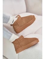 Dámské Velurové Sněhule Na Platformě Camel model 21670462 - Boto Dámské Velurové Sněhule Na Platformě Camel model 21670462 - Boto