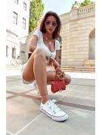 Dámské Klasické Nízké Tenisky Big Star DD274336 Bile Dámské Klasické Nízké Tenisky Big Star DD274336 Bile