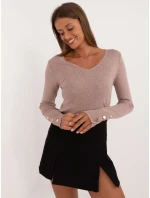 Jumper AT SW model 20503866 tmavě lila - FPrice Jumper AT SW model 20503866 tmavě lila - FPrice