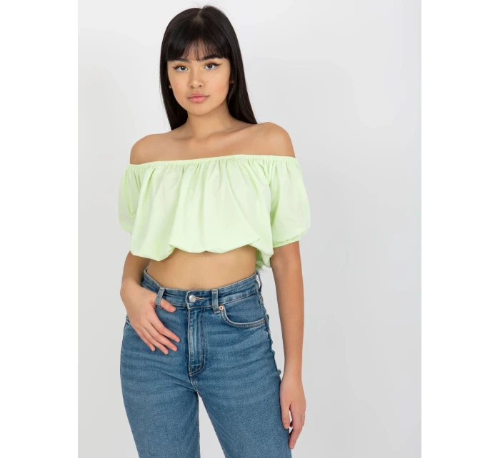 Dámská halenka EM BZ HS 20 257.40x mentolová - FPrice Dámská halenka EM BZ HS 20 257.40x mentolová - FPrice