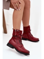 Dámské kotníkové boty Perfecto – bordó Dámské kotníkové boty Perfecto – bordó