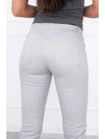 Dámské kalhoty model 21196094 světle šedé - Kesi