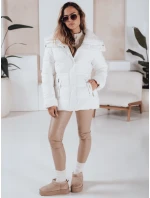 Dámská prošívaná bunda WINTERGIRL bílá FashionStreet TY4934