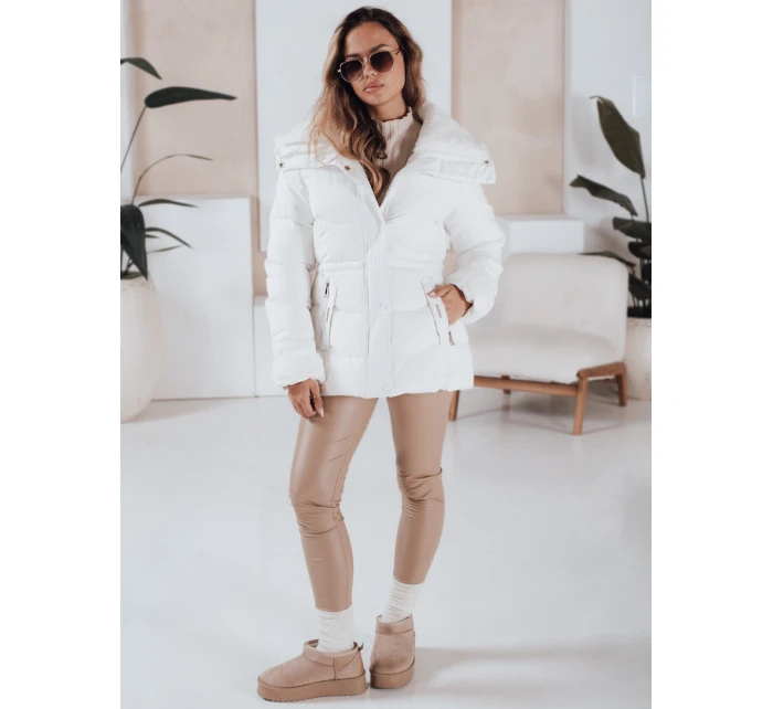 Dámská prošívaná bunda WINTERGIRL bílá FashionStreet TY4934