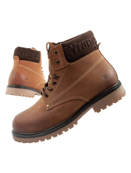 Arch pánské boty model 21420763 boty elegantní přírodní kůže hnědá - Wrangler