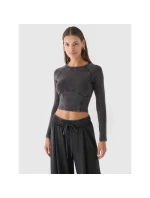 Dámské hladké tričko s dlouhým rukávem 4F 4FRAW24TLONF503-20S