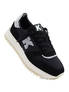 Černá sportovní polobotka Kobbo na platformě 100103