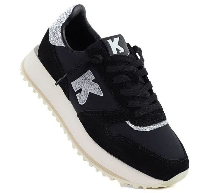 Černá sportovní polobotka Kobbo na platformě 100103