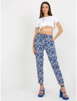 Dámské kalhoty D73770M61869J tmavě modré - FPrice Dámské kalhoty D73770M61869J tmavě modré - FPrice