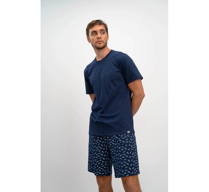 Pánské tričko 16850 tmavě modré - Vamp