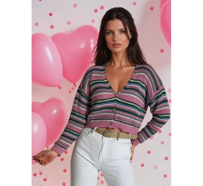 Dámský svetr pink Dstreet model 21964682 - FashionStreet Dámský svetr pink Dstreet model 21964682 - FashionStreet