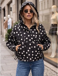 Kurtka damska przejściowa w z kapturem czarna model 22365089 - FashionStreet