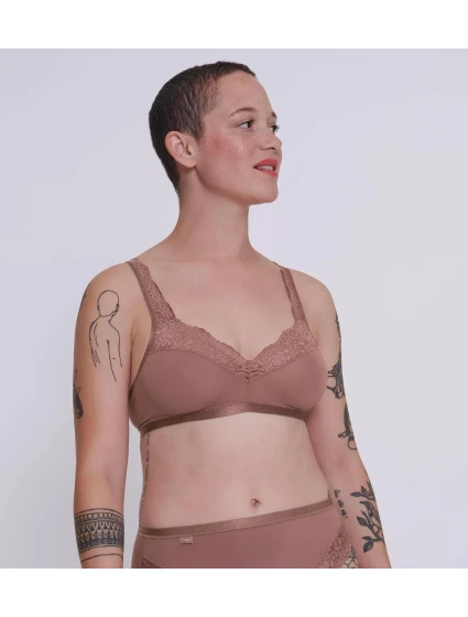 Dámská podprsenka Romance SI - BROWN - hnědá 1141 - SLOGGI Dámská podprsenka Romance SI - BROWN - hnědá 1141 - SLOGGI