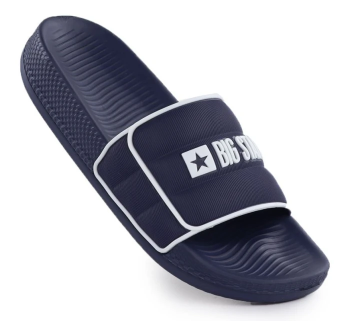 Pánské plážové žabky k bazénu navy blue model 21906557 - Big Star Pánské plážové žabky k bazénu navy blue model 21906557 - Big Star