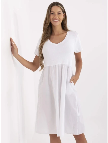 Šaty DHJ SK 25370.85 bílé