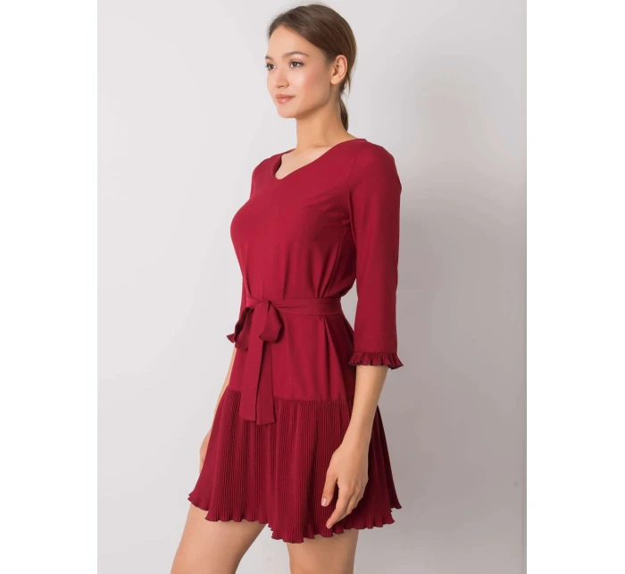 Šaty LK SK 507733.80P kaštanová