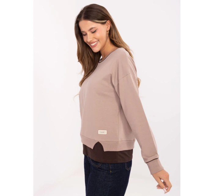 Bluzka RV BZ model 21406720 ciemny bezowy - FPrice