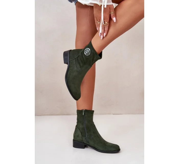 Boty na podpatku model 199421 Step in style Boty na podpatku model 199421 Step in style