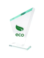 Gravírovaná skleněná trofej + malířská výplň Gravírovaná skleněná trofej + malířská výplň