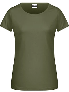 Daiber 8007 Dámské tričko z bio bavlny 02.8007 olive