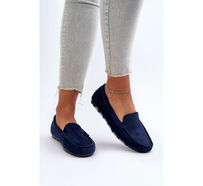 Dámské modré semišové mokasíny model 21653941 - Boto