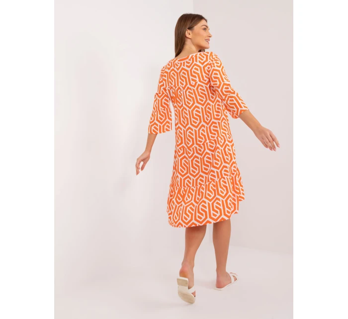 Šaty D73771M30214K oranžová Šaty D73771M30214K oranžová