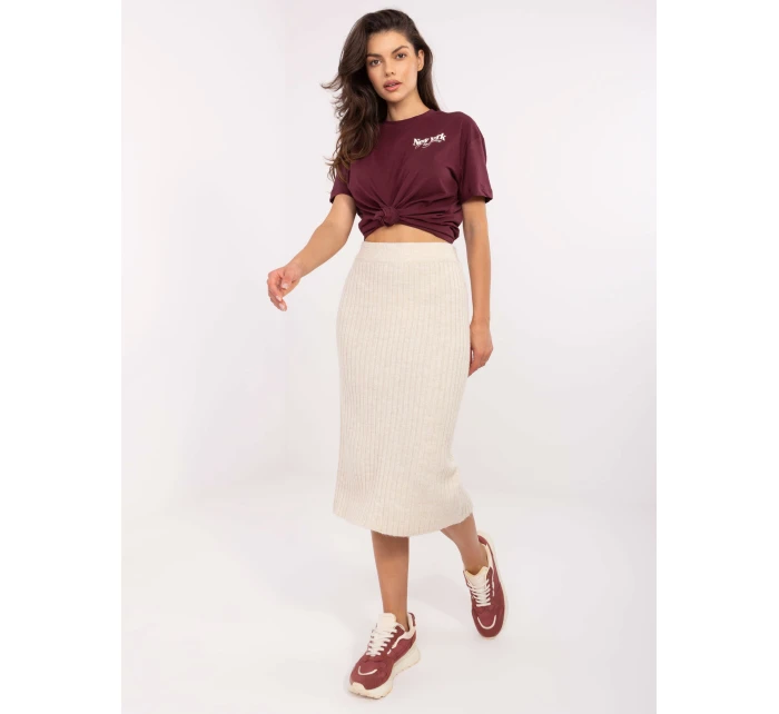 Sukně D93020M50243A1 světle béžová Sukně D93020M50243A1 světle béžová