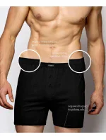 Pánské klasické boxerky s model 20070793 2PACK černé - Atlantic