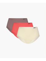 Dámské kalhotky ATLANTIC Maxi 3Pack -  světle korálová/ecru/hnědá cappuccino