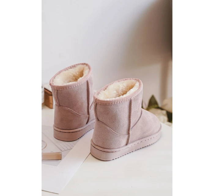 Dětské Zateplené Kotníkové Sněhule Růžové Gooby