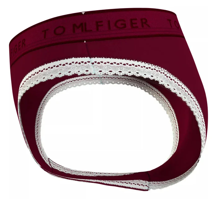 Dámské kalhotky BIKINI  UW0UW04813 VLP vínové - Tommy Hilfiger